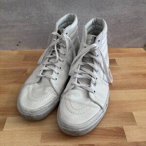 Men's Vans S8-Hi White High Tops Size 12